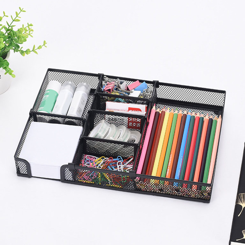 Drawer Organizer Tray - Metalowy organizer biurowy z wieloma przegródkami,