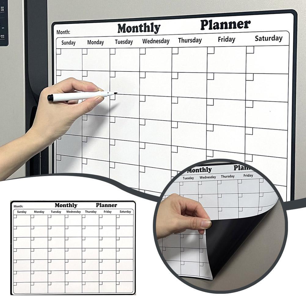 Dry Erase Weekly - Stylowa Magnetyczna Tablica Suchościeralna Kalendarz Magnetyczna