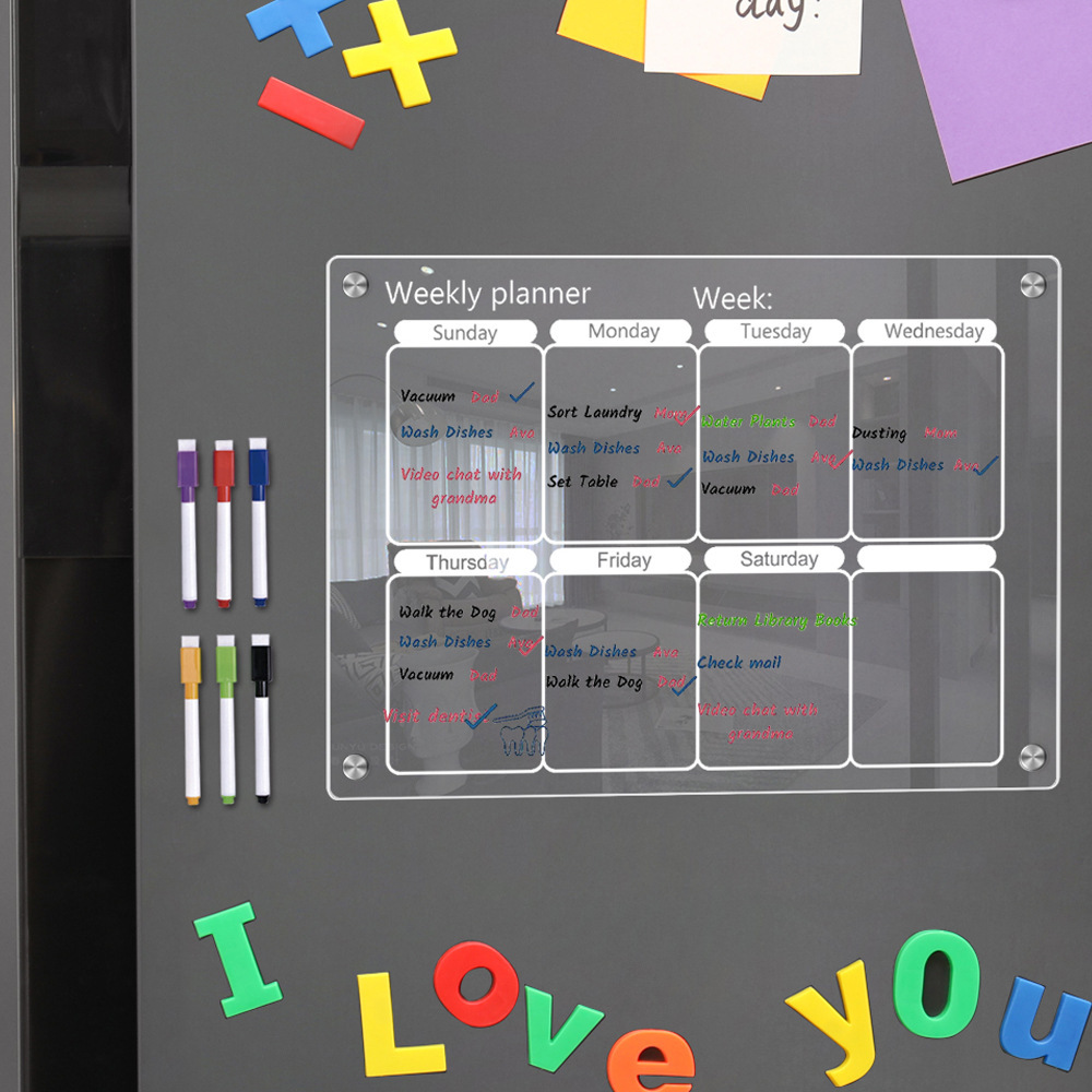 Magnes na lodówkę Tablica kale – Dry Erase Weekly recenzja i cena