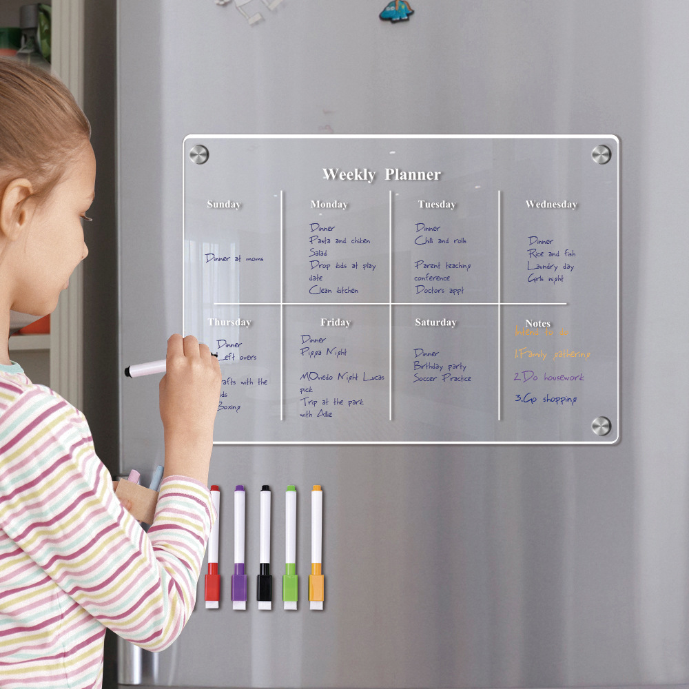 Magnes na lodówkę Tablica kale – Dry Erase Weekly recenzja i cena