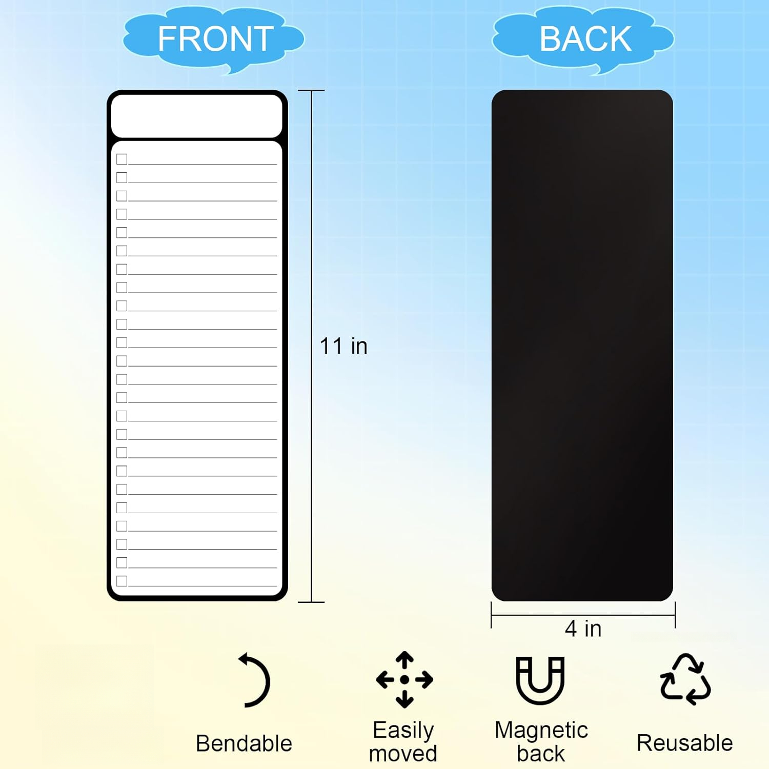 7-częściowy magnetyczny tablic – Dry Erase Weekly recenzja i cena