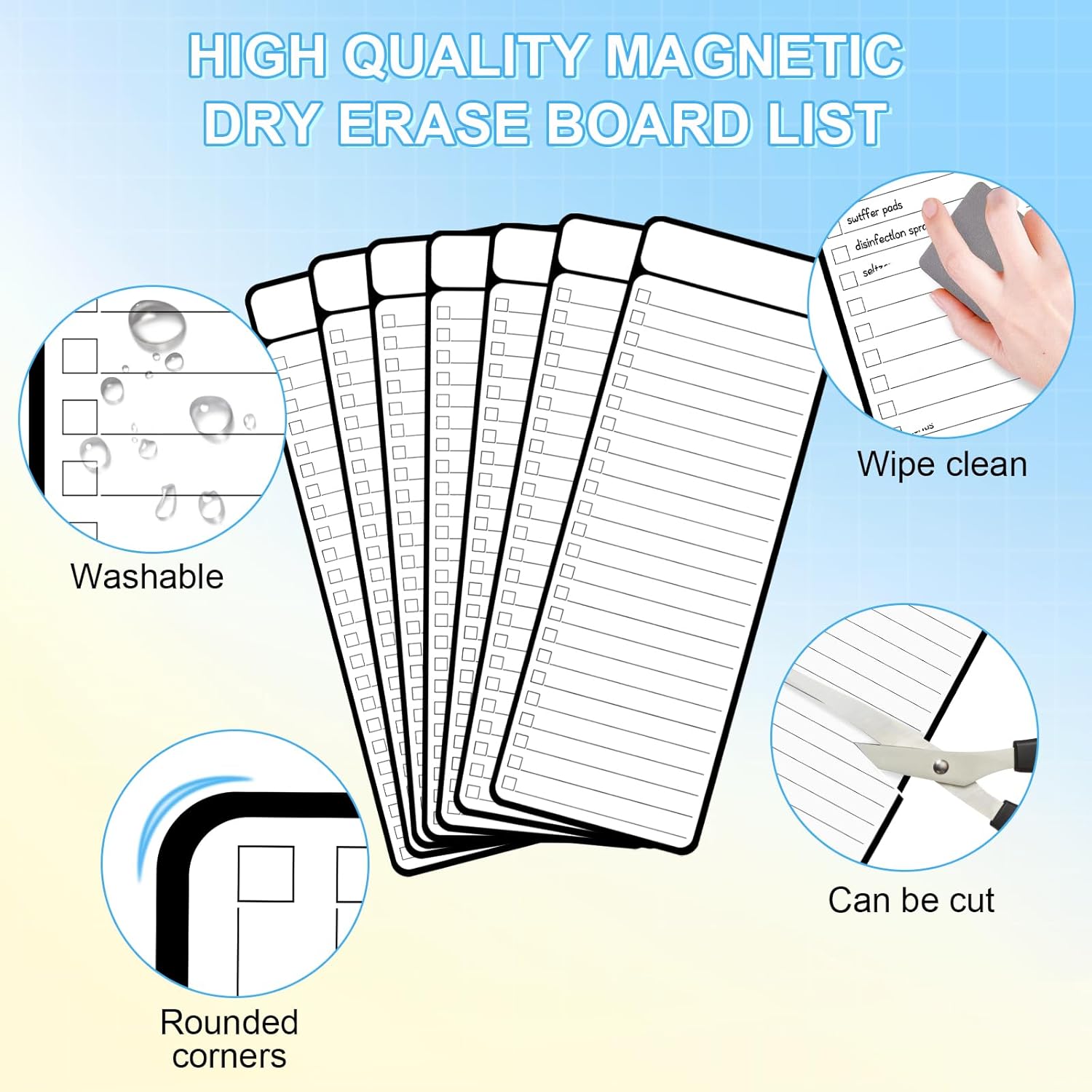 7-częściowy magnetyczny tablic – Dry Erase Weekly recenzja i cena