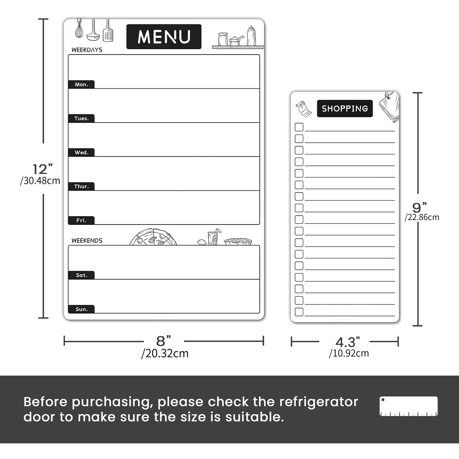 Magnetyczna tablica do menu na – Dry Erase Weekly recenzja i cena