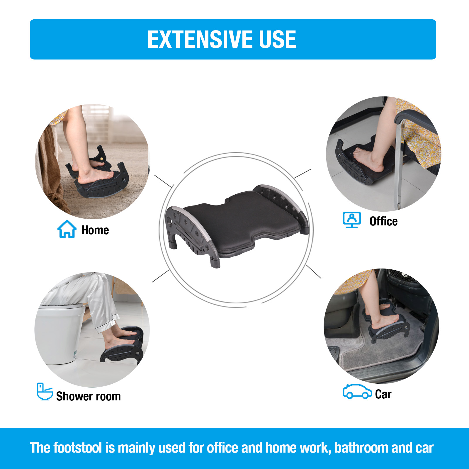 Podnóżek do biurka z wyjmowaną – Office Footrest Cushion recenzja i cena