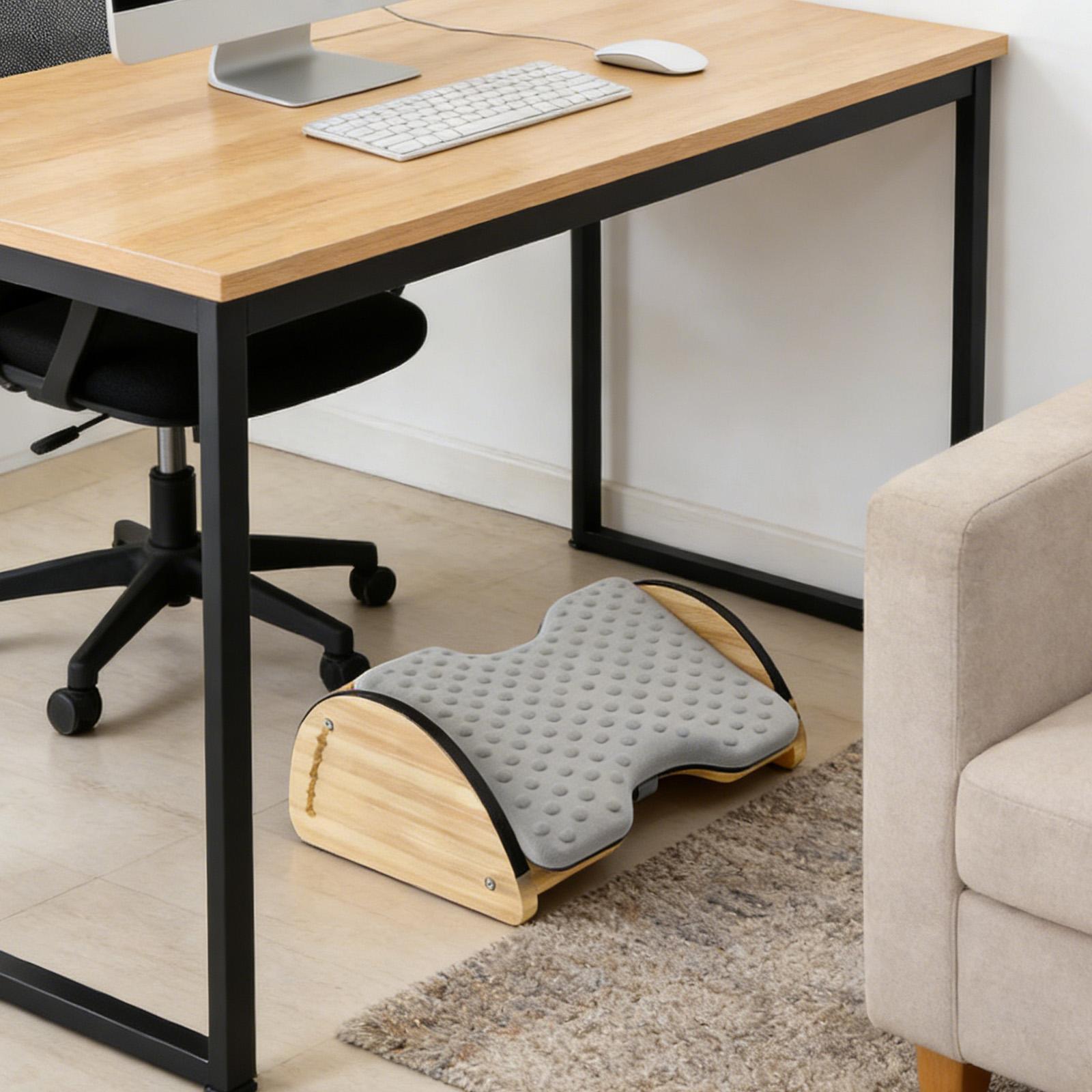 Regulowany bambusowy podnóżek  – Office Footrest Cushion recenzja i cena