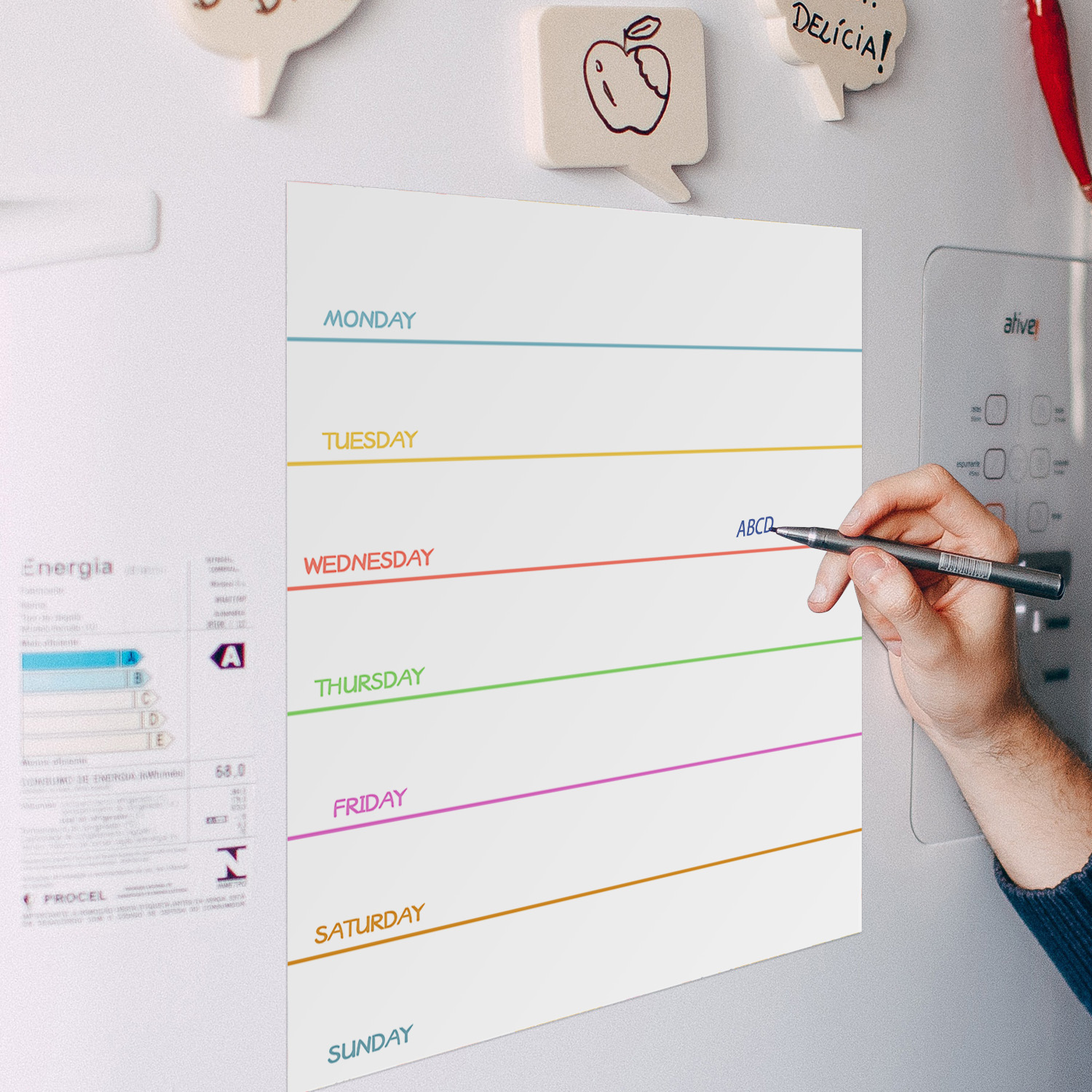 Magnetyczna tablica tygodniowa – Dry Erase Weekly recenzja i cena